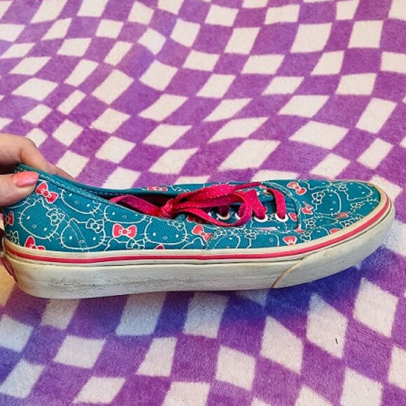 blue & pink Hello Kitty Vans size 9 - Picture 6 of 9